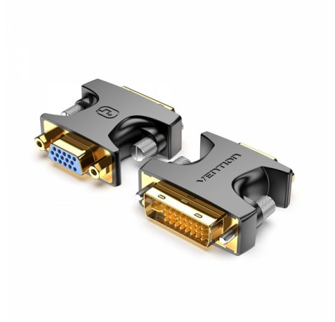 Vention Adaptador DVI Macho a VGA Hembra - Color Negro