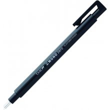 Tombow Mono Zero Portagomas - Punta Redonda de 2.3mm - Capuchon de Proteccion - Mecanismo de Giro - Libre de PVC y Latex - Color Negro (5 uds)
