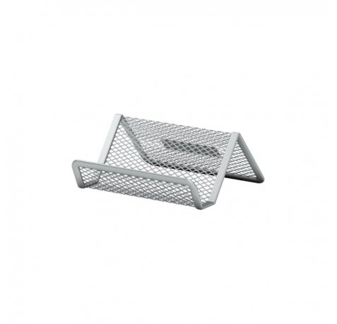 ErichKrause Compass Classic Tarjetero de Sobremesa - Acero Inoxidable - 98x72x45 - Color Plata (24 uds)