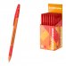 ErichKrause R-301 Stick and Grip Orange Boligrafo con Capuchon - Punta de 0.7mm - Cuerpo Opaco Naranja - Trazo 0.35mm - Zona de Agarre de Goma - Color Rojo (50 uds)