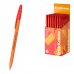 ErichKrause R-301 Stick Orange Boligrafo con Capuchon - Punta de 0.7mm - Cuerpo Opaco Naranja - Trazo 0.35mm - Color Rojo (50 uds)