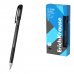 ErichKrause G-Star Stick and Grip Original Boligrafo con Capuchon - Punta de 0.5mm - Trazo 0.4mm - Tinta de Gel - Resistente al Agua - Zona de Agarre de Goma - Secado Rapido - Color Negro (12 uds)