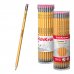 ErichKrause Amber 101 Lapiz de Grafito con Goma de Borrar - Mina HB - Cuerpo Hexagonal - Color Amarillo (42 uds)