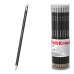 ErichKrause Jet Black 101 Lapiz de Grafito con Goma de Borrar - Mina HB - Cuerpo Hexagonal - Color Negro (42 uds)