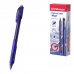 ErichKrause ErgoLine Magic Stick and Grip Boligrafo Borrable - Punta de 0.5mm - Trazo 0.4mm - Tinta de Gel - Resistente al Agua - Zona de Agarre de Goma - Color Azul (10 uds)