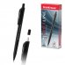 ErichKrause SoftLine Portaminas - Mina HB de 0.9mm - Goma de Borrar Integrada - Cuerpo Triangular con Recubrimiento Suave - Ergonomico - Color Negro (12 uds)