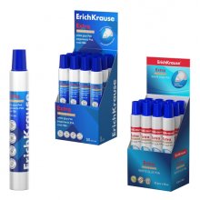ErichKrause Extra Expositor con 12 Botellas de Cola Blanca PVA - 50ml - No Toxico - sin Disolventes - Multisuperficie - Color Blanco
