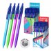 ErichKrause R-301 Matic Neon Boligrafo Retractil - Modelos Surtidos - Trazo 0.35mm - Color Azul (50 uds)