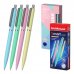 ErichKrause Smart Matic Pastel Boligrafo Retractil - Modelos Surtidos - Trazo 0.35mm - Color Azul (12 uds)