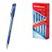 ErichKrause ULTRA-30 Stick and Grip Original Boligrafo con Capuchon - Punta de Aguja 0.7mm - Cuerpo Transparente - Trazo 0.26mm - Zona de Agarre de Goma - Tinta de Baja Viscosidad - Color Azul (12 uds)