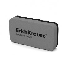 ErichKrause Borrador para Pizarra Blanca - Magnetico - No Raya la Superficie - 107 x 57mm - Color Gris (12 uds)