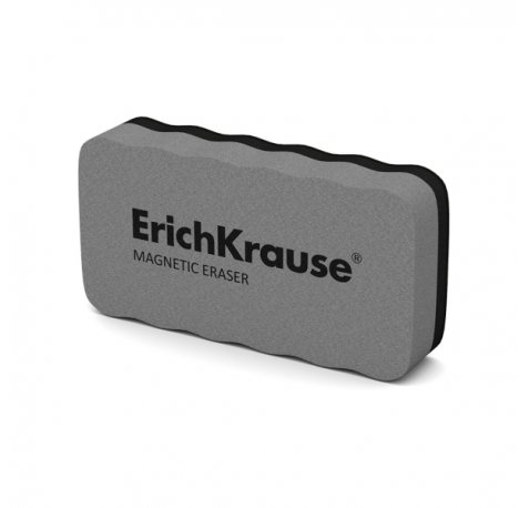 ErichKrause Borrador para Pizarra Blanca - Magnetico - No Raya la Superficie - 107 x 57mm - Color Gris (12 uds)