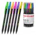 ErichKrause XS Clip Accent Portaminas - Mina HB de 0.7mm - Goma de Borrar Integrada - Cuerpo Hexagonal - Colores Surtidos (42 uds)