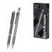 ErichKrause Techno Portaminas - Mina HB de 0.9mm - Goma de Borrar Integrada - Pinza - Cuerpo Redondo - Colores Surtidos (12 uds)