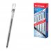 ErichKrause G-Round Stick Classic Boligrafo con Capuchon - Punta de 0.5mm - Trazo 0.3mm - Tinta de Gel - Resistente al Agua - Secado Rapido - Color Negro (12 uds)