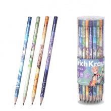 ErichKrause Manga Lapiz de Grafito - Mina HB - Cuerpo Triangular - Agarre Ergonomico - Colores Surtidos (42 uds)