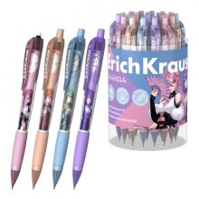 ErichKrause Manga Portaminas - Mina HB de 0.7mm - Agarre de Goma - Ergonomico - Colores Surtidos (24 uds)