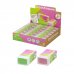 ErichKrause Gelato Expositor con 36 Gomas de Borrar - Caucho Termoplastico - No Deja Residuos - No Rasga el Papel - Libre de PVC - Colores Surtidos