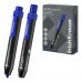 ErichKrause RP-700 Click it Rotulador Permanente - Sistema Retractil - Punta Conica - Trazo de 2.0mm - Resistente al Agua y a la Luz - Multisuperficie - Tinta a Base de Alcohol - Color Azul (12 uds)