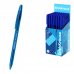ErichKrause R-301 Stick Original Boligrafo con Capuchon - Punta de 1.0mm - Cuerpo Transparente - Trazo 0.5mm - Tinta de Secado Rapido - Tapa Ventilada - Color Azul (50 uds)