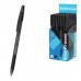 ErichKrause R-301 Stick and Grip Original Boligrafo con Capuchon - Punta de 1.0mm - Cuerpo Transparente - Trazo 0.5mm - Zona de Agarre de Goma - Tinta de Secado Rapido - Tapa Ventilada - Color Negro (50 uds)