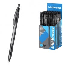 ErichKrause R-301 Matic Original Boligrafo Retractil - Punta de 1.0mm - Trazo 0.5mm - Color Negro (50 uds)