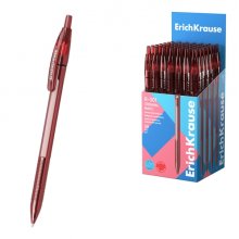 ErichKrause R-301 Matic Original Boligrafo Retractil - Punta de 1.0mm - Trazo 0.5mm - Color Rojo (50 uds)