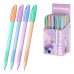 ErichKrause U-108 Stick Pastel Bloom Boligrafo con Capuchon - Punta de 1.0mm - Trazo 0.3mm - Zona de Agarre de Goma - Tinta de Baja Viscosidad - Tapa Ventilada - Colores Surtidos (50 uds)