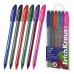 ErichKrause U-108 Stick Color Pack de 6 Boligrafos con Capuchon - Punta de 1.0mm - Trazo 0.3mm - Tinta de Baja Viscosidad - Tapa Ventilada - Colores Surtidos