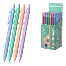 ErichKrause R-305 Matic Pastel Bloom Boligrafo Retractil - Modelos Surtidos - Trazo 0.35mm - Color Azul (50 uds)