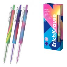 ErichKrause Dew Matic Cool Ray Boligrafo Retractil - Modelos Surtidos - Trazo 0.28mm - Color Azul (12 uds)