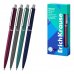 ErichKrause Smart Matic Metallic Boligrafo Retractil - Modelos Surtidos - Trazo 0.35mm - Color Azul (12 uds)