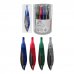 ErichKrause Classic Compas Escolar - Cuerpo de Plastico - Estuche de PVC - 122mm de Longitud - Radio Maximo de 150mm - Colores Surtidos (24 uds)