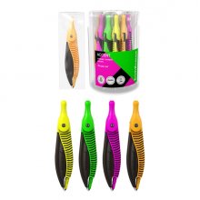 ErichKrause Accent Compas Escolar - Cuerpo de Plastico - Estuche de PVC - 122mm de Longitud - Radio Maximo de 150mm - Colores Surtidos (24 uds)