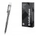 ErichKrause Crystal Stick Classic Boligrafo con Capuchon - Punta de 0.5mm - Trazo 0.4mm - Tinta de Gel - Resistente al Agua - Secado Rapido - Color Negro (12 uds)