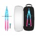 ErichKrause CoolRay Compas Escolar - Mina de Repuesto - Cuerpo Metalico - Estuche - 155mm de Longitud - Radio Maximo de 150mm - Colores Surtidos