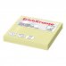 ErichKrause Bloc de 100 Notas Adhesivas Reposicionables - Papel de 75g/m2 - 75x75mm - Pegamento a Base de Agua - Color Amarillo (12 uds)