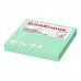 ErichKrause Bloc de 100 Notas Adhesivas Reposicionables - Papel de 75g/m2 - 75x75mm - Pegamento a Base de Agua - Color Verde (12 uds)