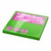 ErichKrause Neon Bloc de 100 Notas Adhesivas Reposicionables - Papel de 75g/m2 - 75x75mm - Pegamento a Base de Agua - Color Verde (12 uds)