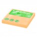 ErichKrause Neon Bloc de 100 Notas Adhesivas Reposicionables - Papel de 75g/m2 - 75x75mm - Pegamento a Base de Agua - Color Naranja (12 uds)