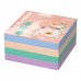 ErichKrause Pastel Bloom Bloc de 400 Notas Adhesivas Reposicionables - Papel de 75g/m2 - 75x75mm - Pegamento a Base de Agua - Colores Surtidos (6 uds)