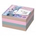 ErichKrause Manga Bloc de 400 Notas Adhesivas Reposicionables - Papel de 75g/m2 - 75x75mm - Pegamento a Base de Agua - Colores Surtidos (6 uds)