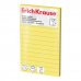 ErichKrause Bloc de 100 Notas Adhesivas Reposicionables - Papel de 75g/m2 - 75x125mm - Pegamento a Base de Agua - Color Amarillo (12 uds)