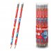 ErichKrause Jolly Friends Lapiz de Grafito con Goma de Borrar - Mina HB - Cuerpo Triangular - Colores Surtidos (42 uds)