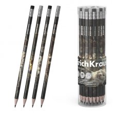 ErichKrause Big City Cats Lapiz de Grafito con Goma de Borrar - Mina HB - Cuerpo Triangular - Agarre Ergonomico - Colores Surtidos (42 uds)