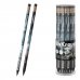 ErichKrause Fluid Lapiz de Grafito con Goma de Borrar - Mina HB - Cuerpo Redondo - Agarre Ergonomico - Colores Surtidos (42 uds)