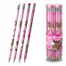 ErichKrause CapyBarbara Lapiz de Grafito con Goma de Borrar - Mina HB - Cuerpo Redondo - Plastico - Agarre Ergonomico - Colores Surtidos (42 uds)