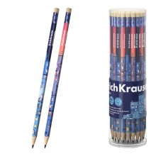 ErichKrause Windows Lapiz de Grafito con Goma de Borrar - Mina HB - Cuerpo Triangular - Plastico - Colores Surtidos (42 uds)