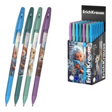 ErichKrause R-301 Stick Magic Pet Boligrafo con Capuchon - Modelos Surtidos - Trazo 0.35mm - Tinta de Secado Rapido - Tapa Ventilada - Color Azul (50 uds)