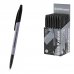 ErichKrause Slender Stick Grey Boligrafo con Capuchon - Punta de Aguja 0.7mm - Cuerpo Opaco Gris - Trazo 0.26mm - Tinta de Baja Viscosidad - Tapa Ventilada - Color Negro (50 uds)